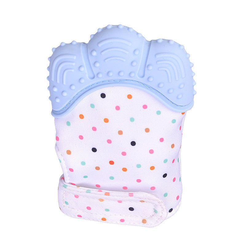 Baby teether baby anti-bite silicone molar gloves children's sound toys 6