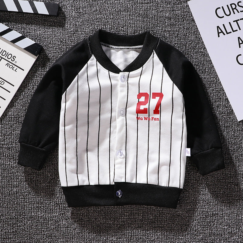 Boys And Girls Jackets Korean Baseball Uniforms Children's Babies Casual Western Style 3