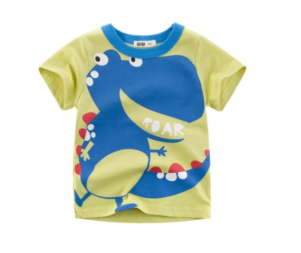 Children's Wear Summer New Korean Children's Boys Cotton T-shirt Men's Treasure In Children's Short Sleeves 3