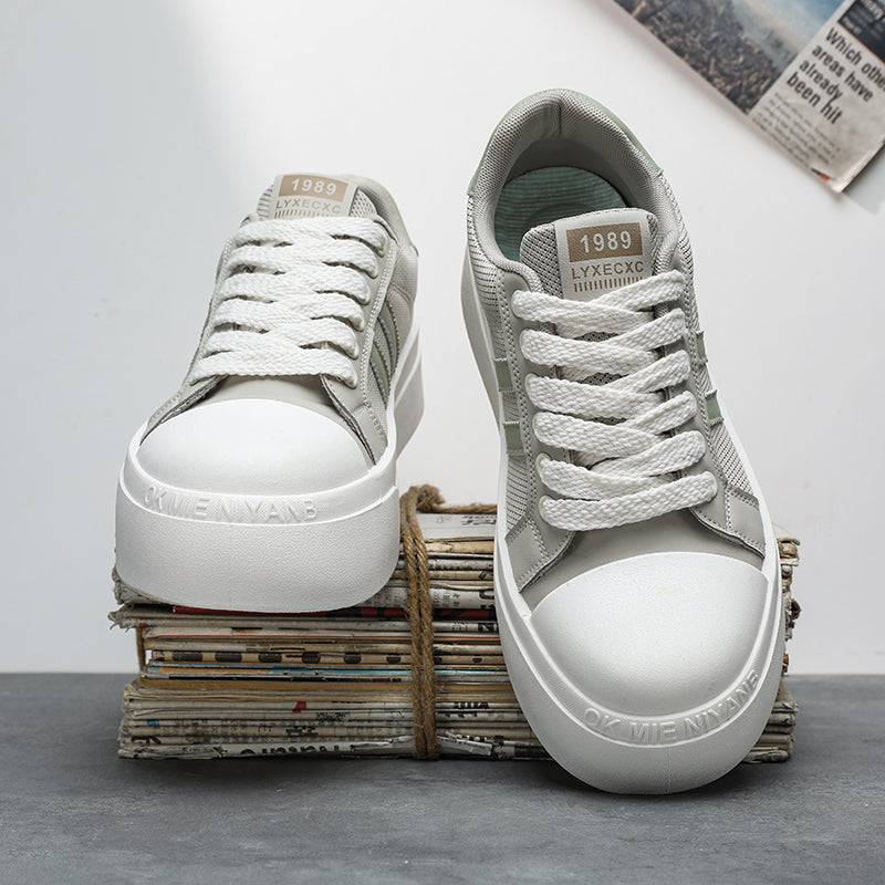 2026 New Height Increasing Men's Shoes, Summer Breathable Casual Platform Sneakers, Versatile Trendy Work Shoes 4