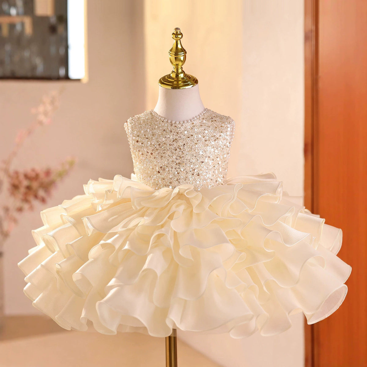 Light-luxury Flower Girl Dress For Performances Including Playing And Hosting Duties 1