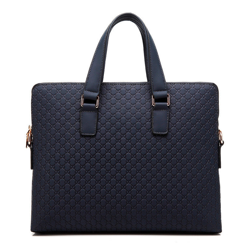 Genuine Leather Men's Business Handbag 14 Inch Computer Bag 3