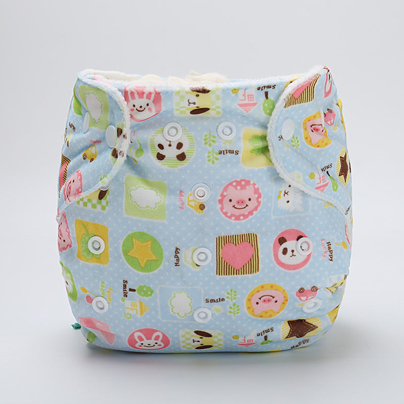 Baby cloth diaper pants cartoon diaper pants 1