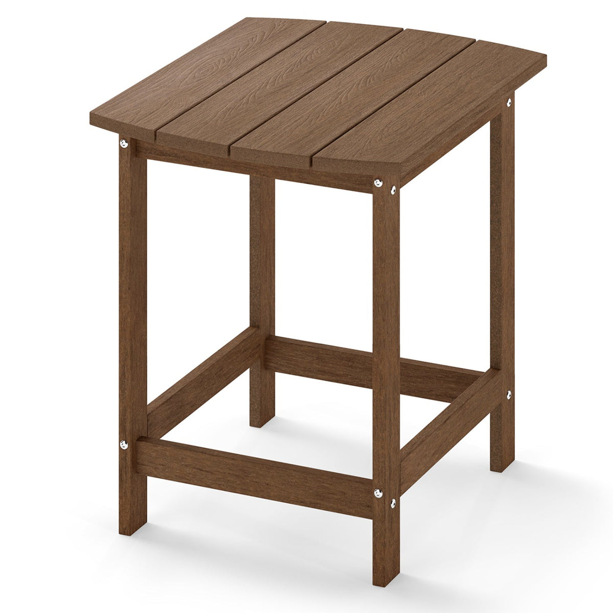 18" Weather Resistant Outdoor Side Table - HDPE Construction 3