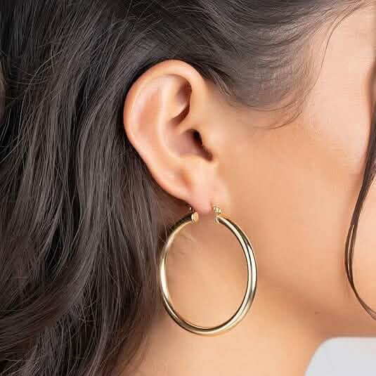 S925 50mm Solid Hoop Earrings for Women 1