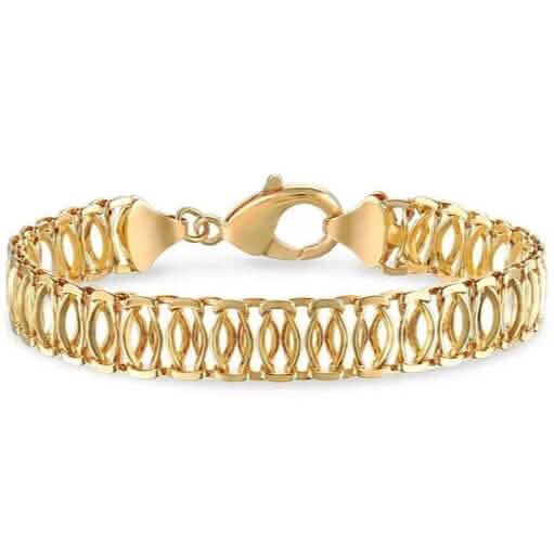 18K Gold Chunky Chain Bracelet 1