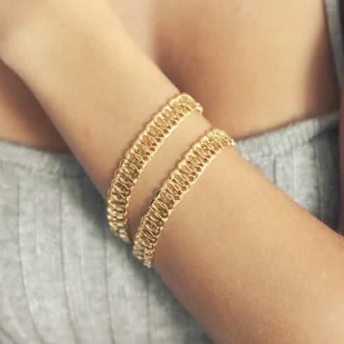 18K Gold Chunky Chain Bracelet 2