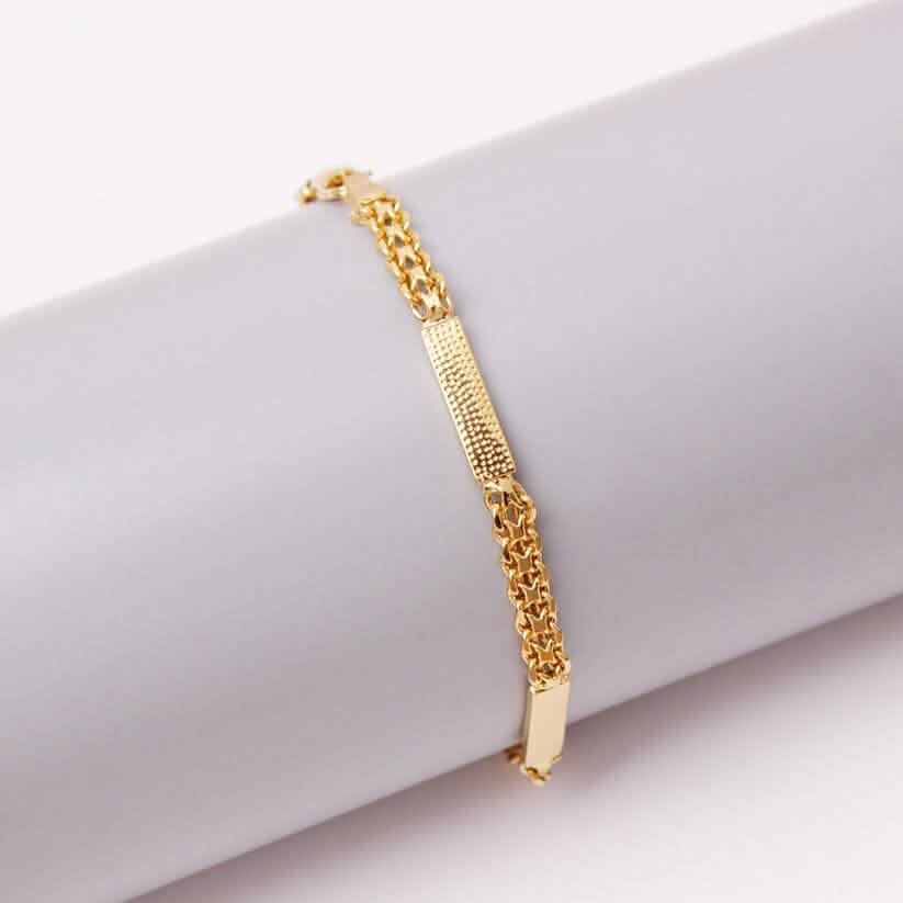 18K-Gold-Filled Bismark/Bar Anklet 2