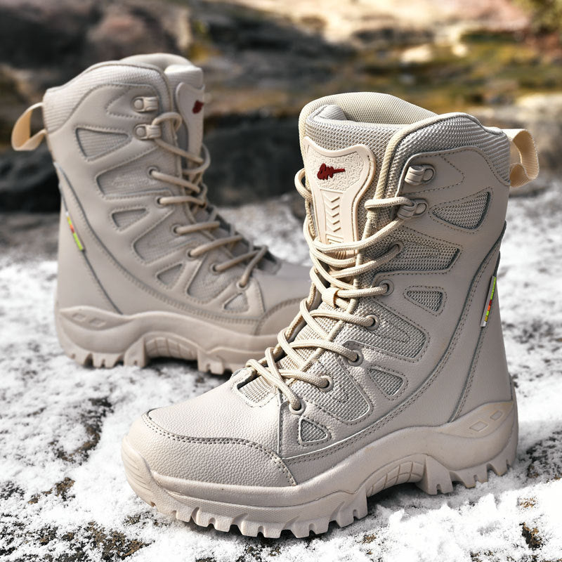 Hi-top Hiking Shoes Men's Breathable Sneaker Platform 1