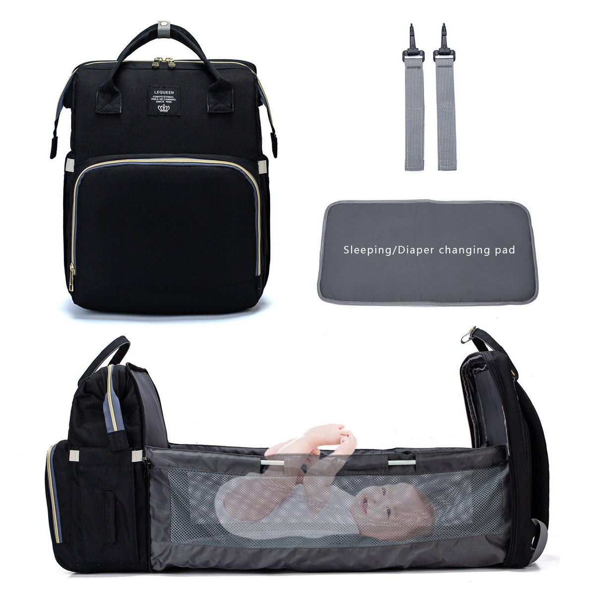Large Capacity Diaper Bag Mummy Nursing Nappy Backpacks Travel Baby 13