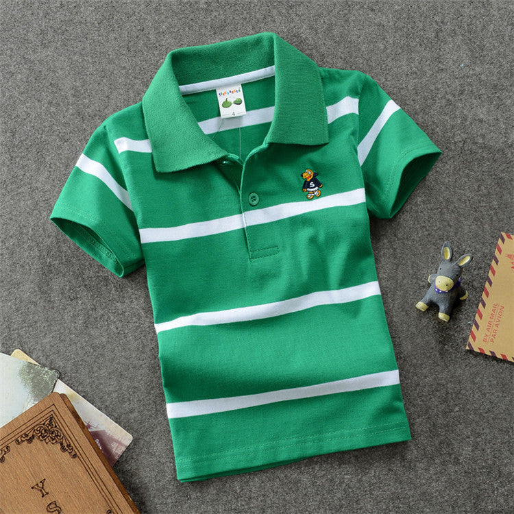 College Style Boys Polo Short Seeve T-shirt 6