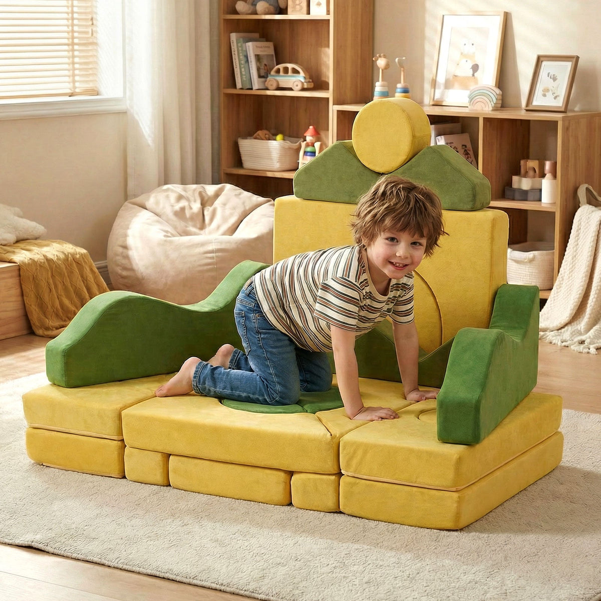 19 Pieces Modular Kids Play Couch for Inspiring Creativity 2