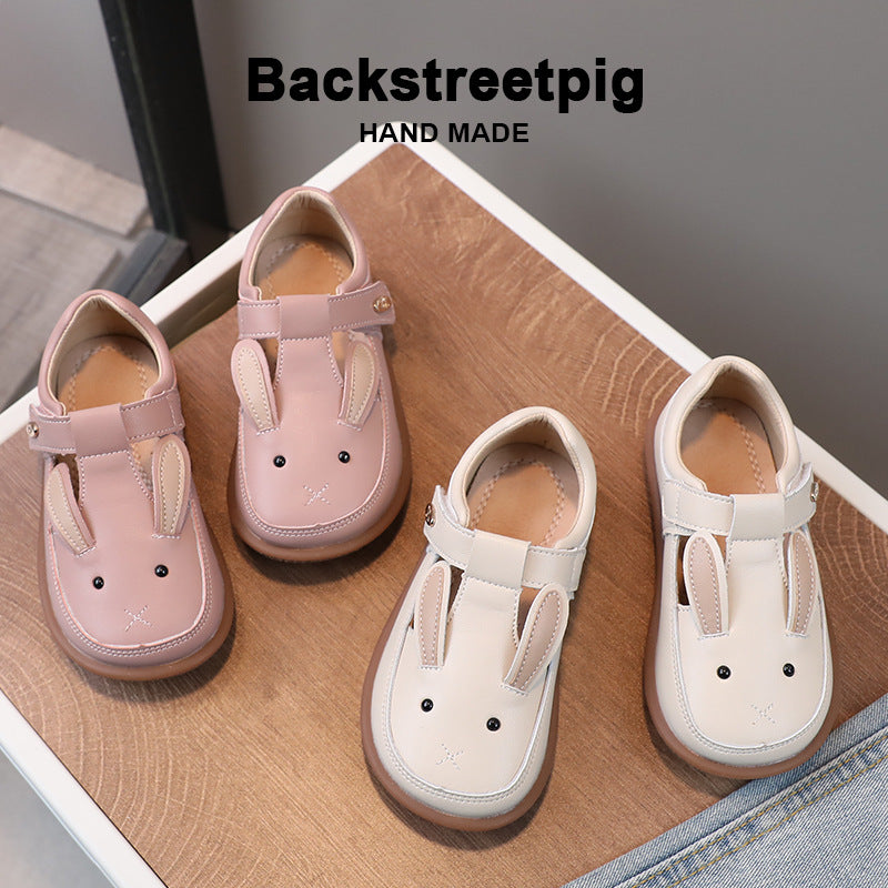 Children's Small Leather Shoes Non-slip Soft Bottom Girl Cute Princess Cartoon Shoes 1
