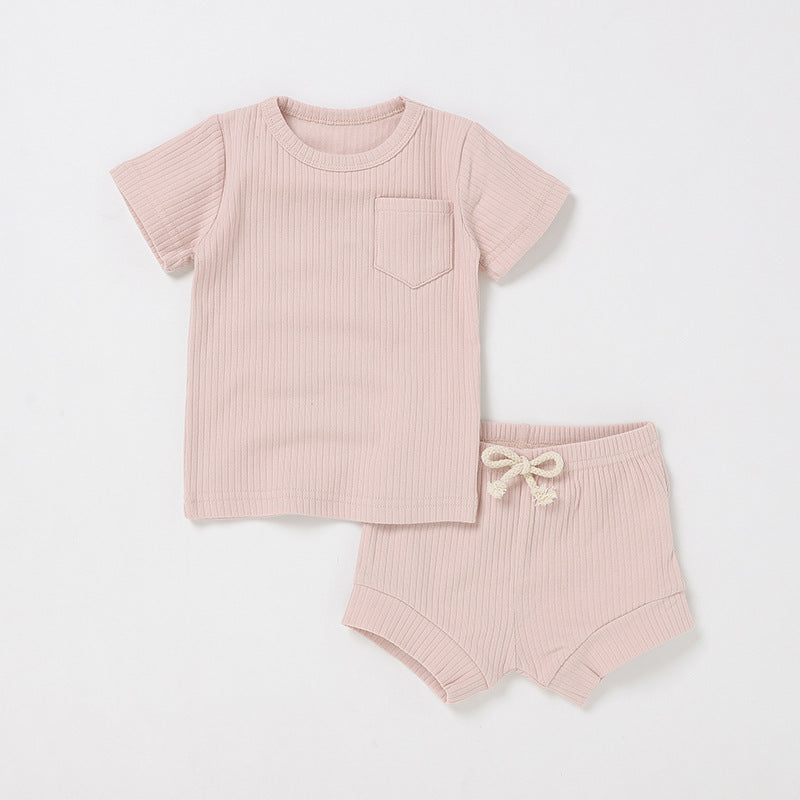 Newborn Short-sleeve And Shorts Set 14