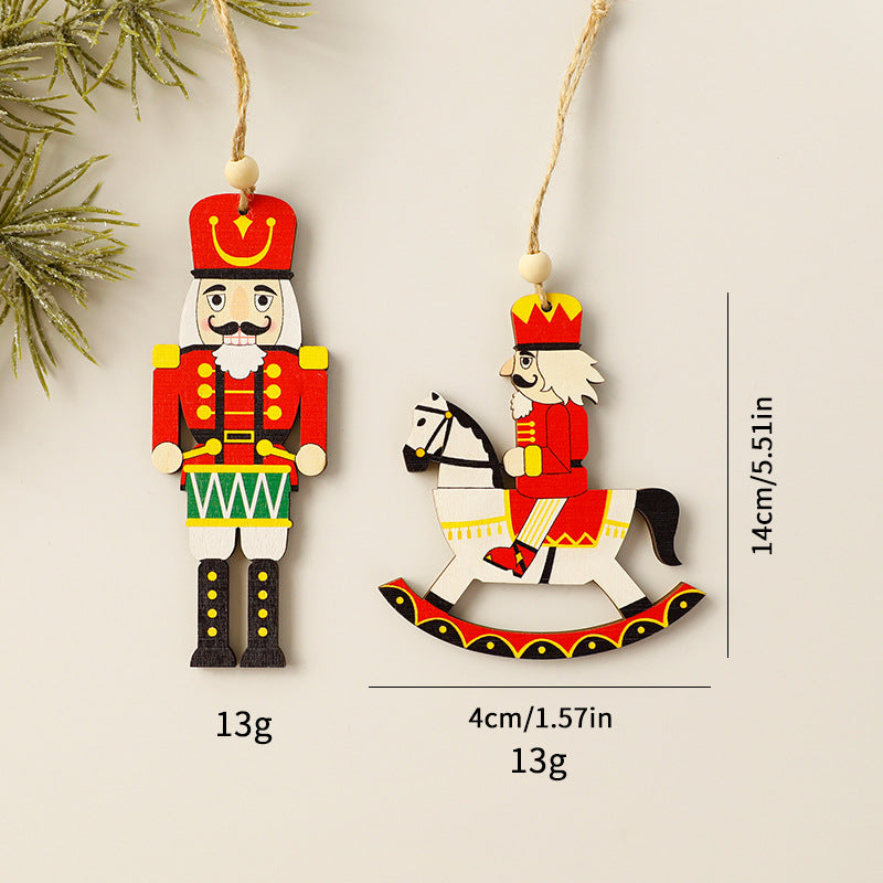 Elk Snowman Christmas Decoration Snowflake Santa Claus Christmas Tree Pendant Christmas Tree Decoration 4