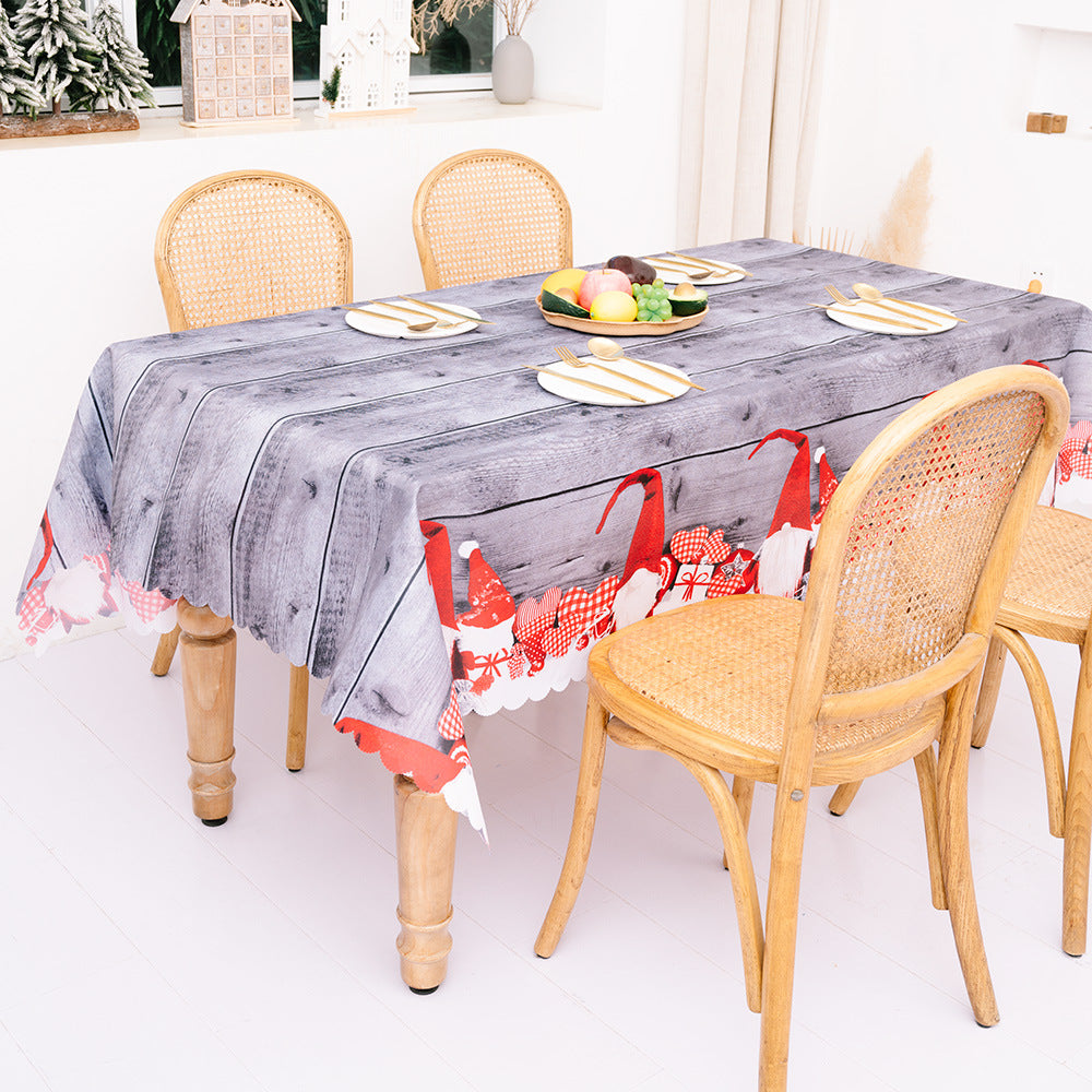 Christmas Decoration Creative Christmas Printed Tablecloth Table Flag Christmas Desktop Decoration Supplies 1