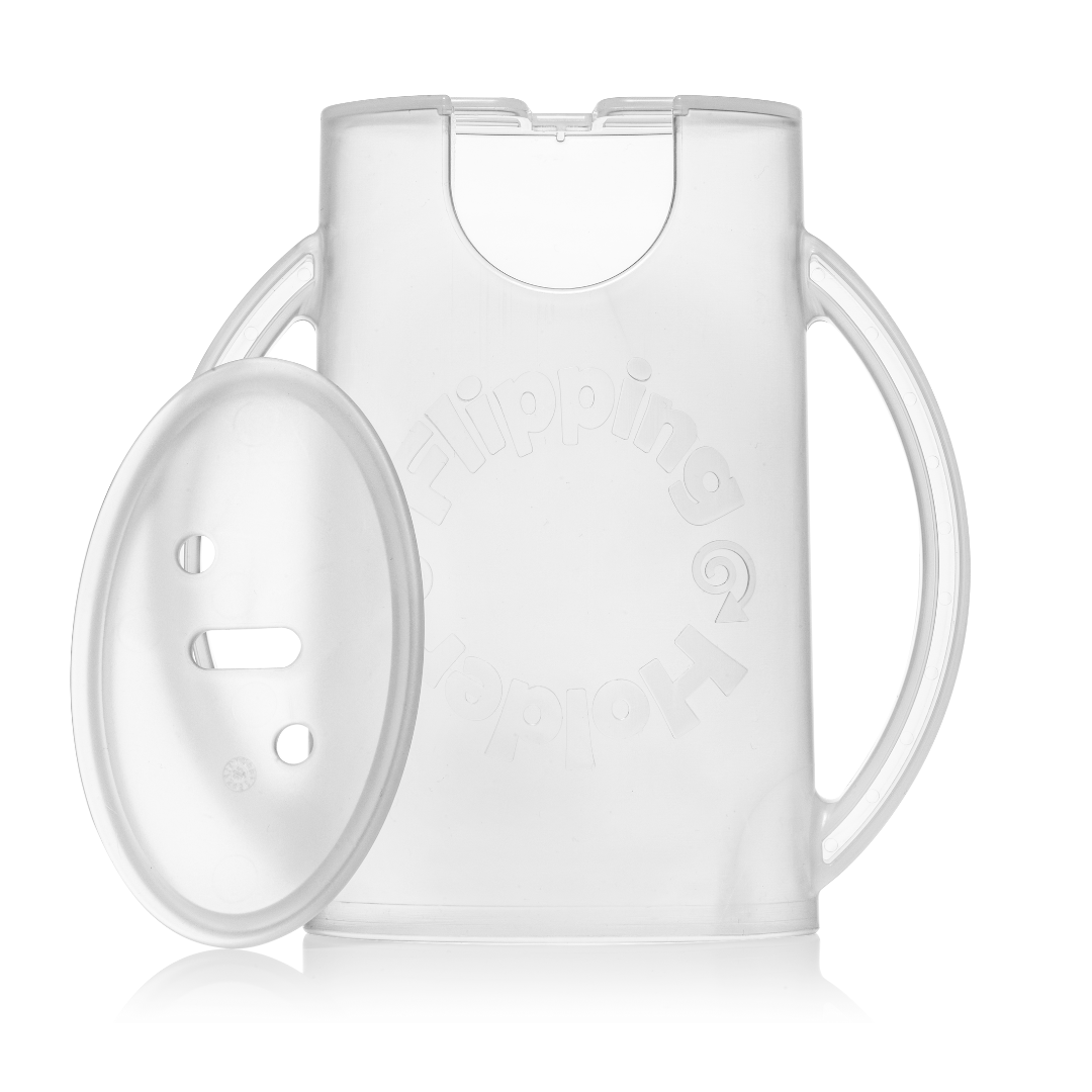 Flipping Holder DELUXE w/ LID (White) 1
