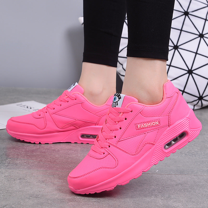 Women Soft Platform Sneakers Green Black Pink Breathable Air Cushion Casual Sports Women Trainers Fashion Lightweight Tennis Sport Walking Athletic Casual Footwear Sneakers 2