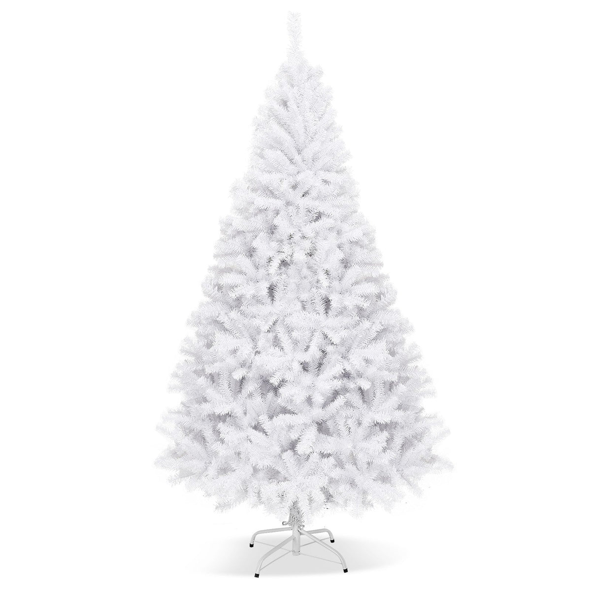 6' / 7.5' / 9' Hinged Artificial Christmas Tree with Metal Stand 9