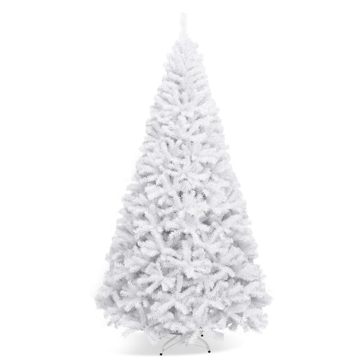 6' / 7.5' / 9' Hinged Artificial Christmas Tree with Metal Stand 10