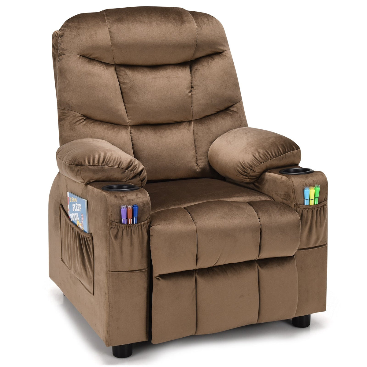 Kids Recliner Chair with Cup Holder and Footrest for Children 15