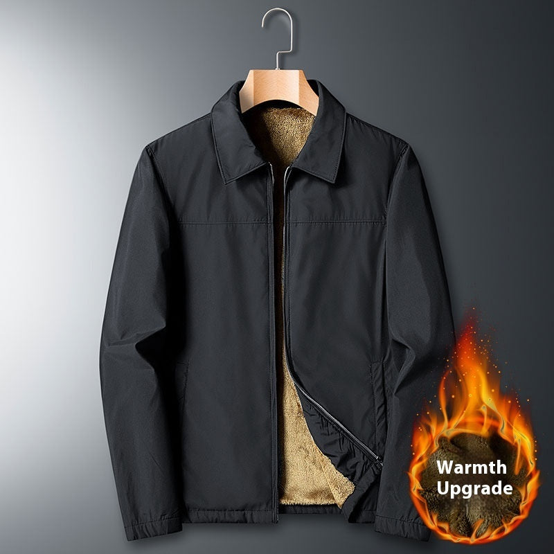Lapel Jacket Fall Winter Coat Men's Clothing 7
