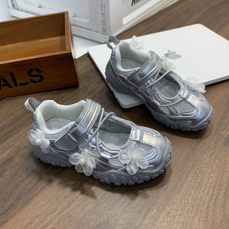 2026 Spring & Summer New Kids Mesh Mary Jane Shoes, Girls Princess Soft Sole Flats, Lightweight Fashion Trainer Shoes For Little Girls 2