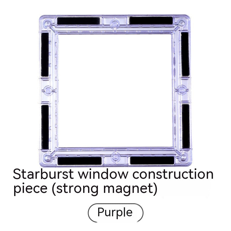 Color Window Asterism Magnetic Building Blocks Assembly 56