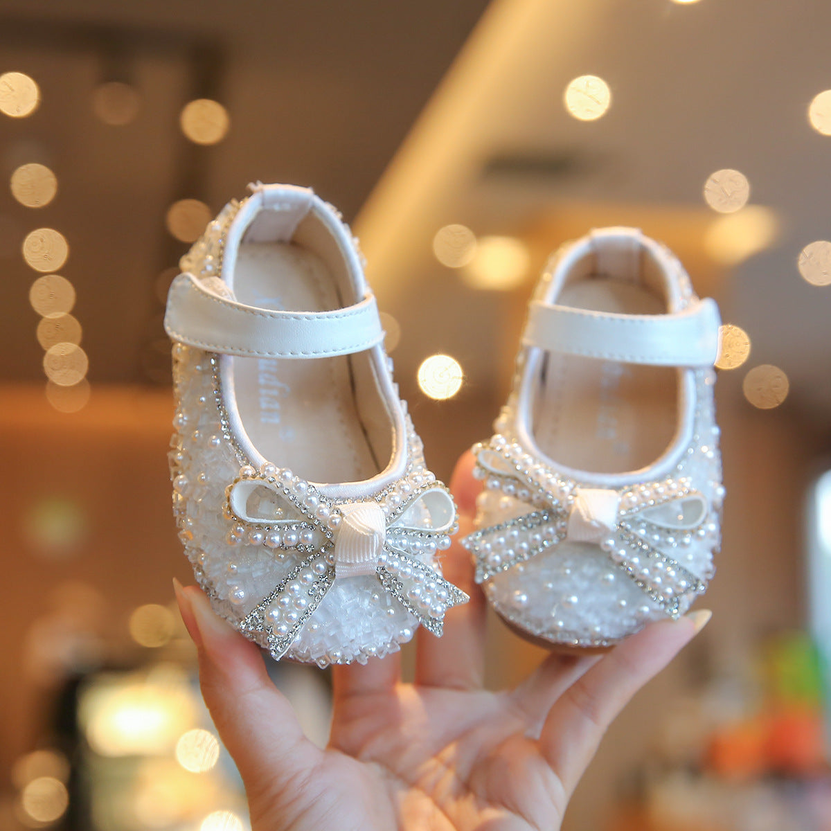 Spring And Autumn Girl's Nude Shoes Non-slip Soft Bottom Toddler 1