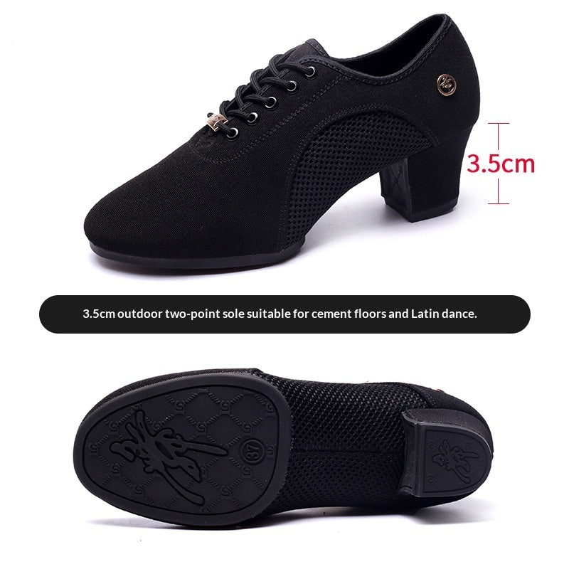 Mesh Oxford Cloth Professional Latin Dance Shoes For Summer 6