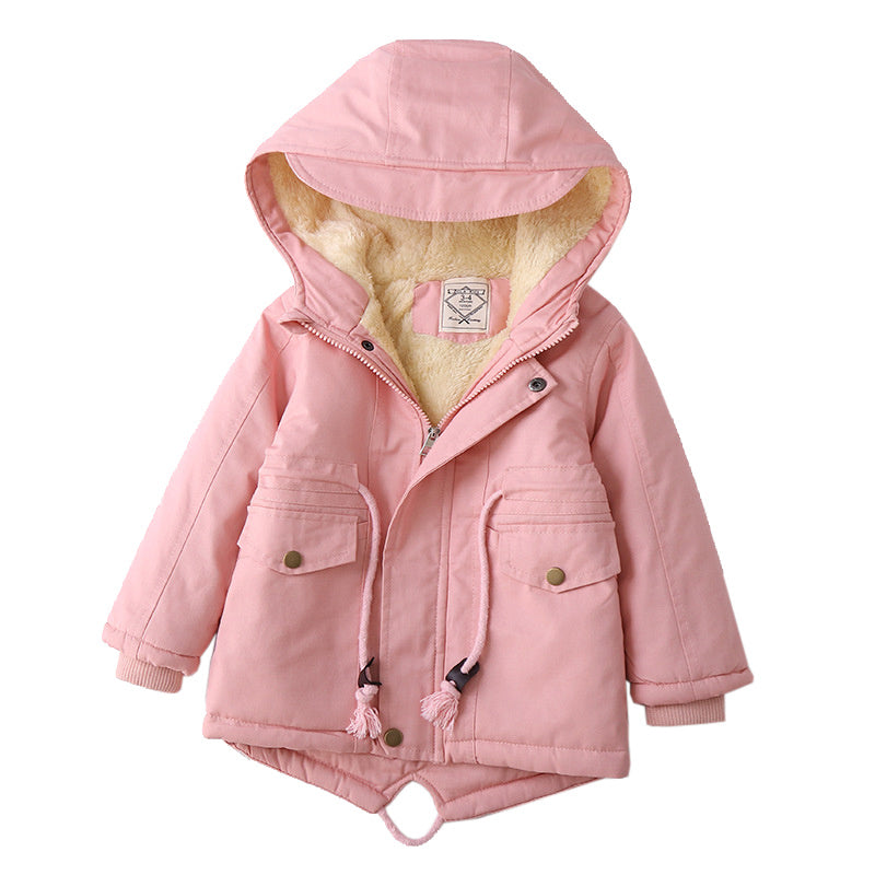 LM 6035 Europe And American Wind Boy's Coat And Cashmere Boy's Windcoat For Autumn And Winter Children's Clothes 5