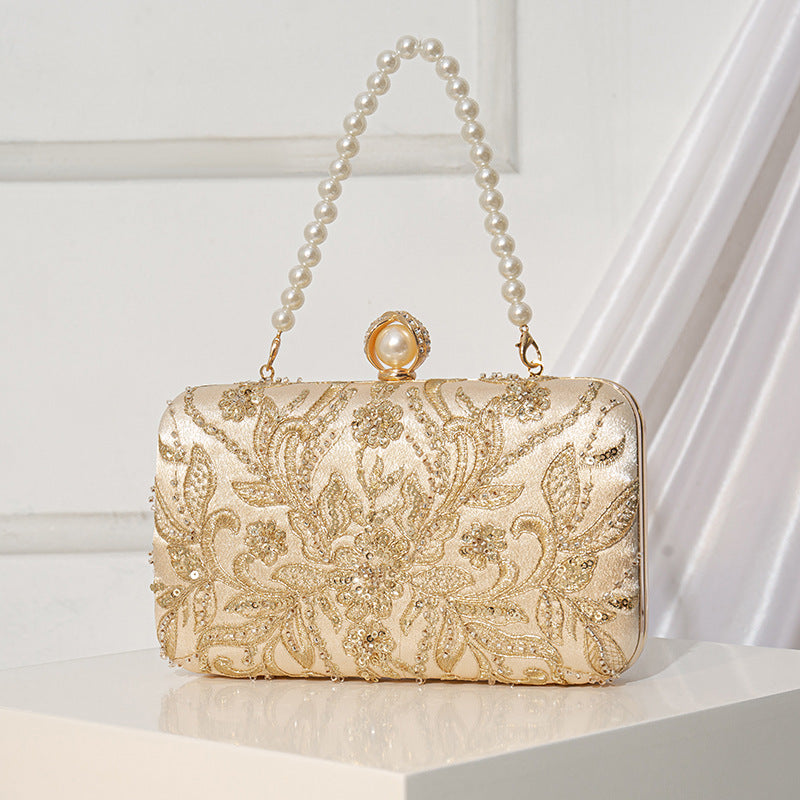 Beaded-embroidery Tote Bag In A Modern Chinese Style For Women 3