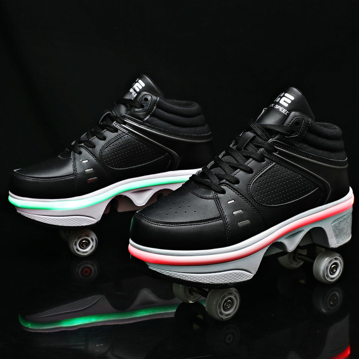 Deformation Shoes Double Row Rune Roller Skates 1