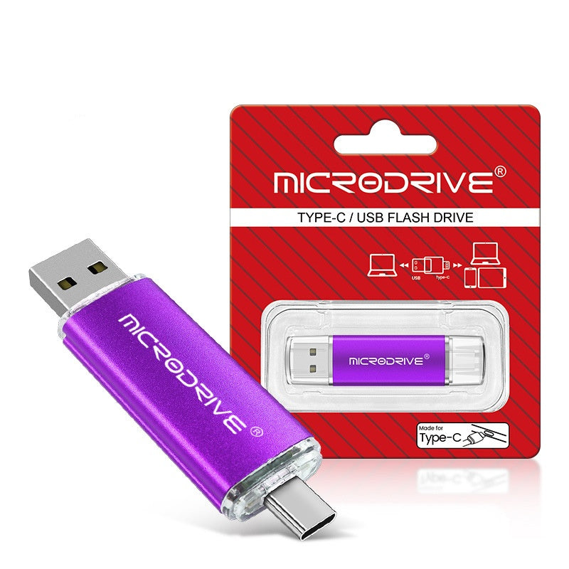 Dual-use Rotating USB Flash Drive For Both Phones And Computers High-speed TYPE-C Large Capacity Suitable For In-car Use 5