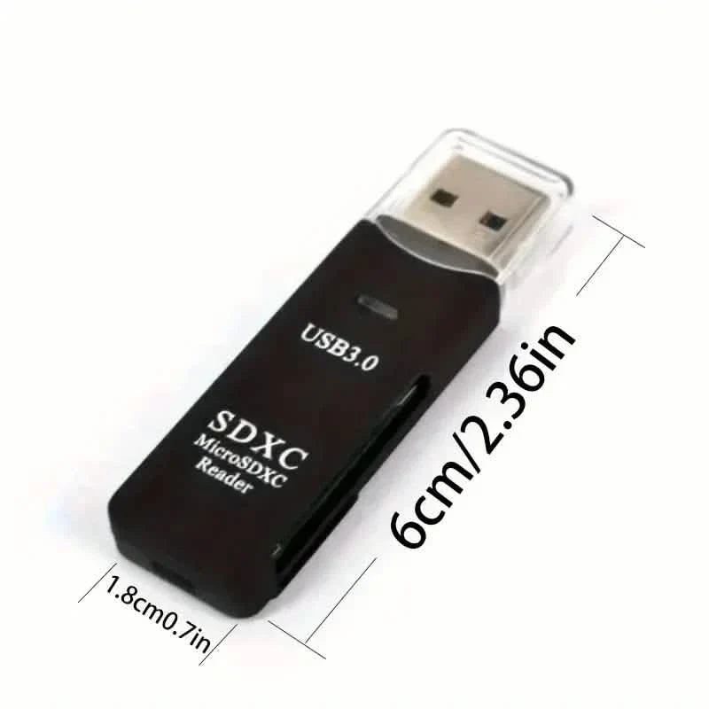 2-in-1 Multi Card Reader USB 3.0 Micro SD TF Card Memory Flash Drive Adapter 8