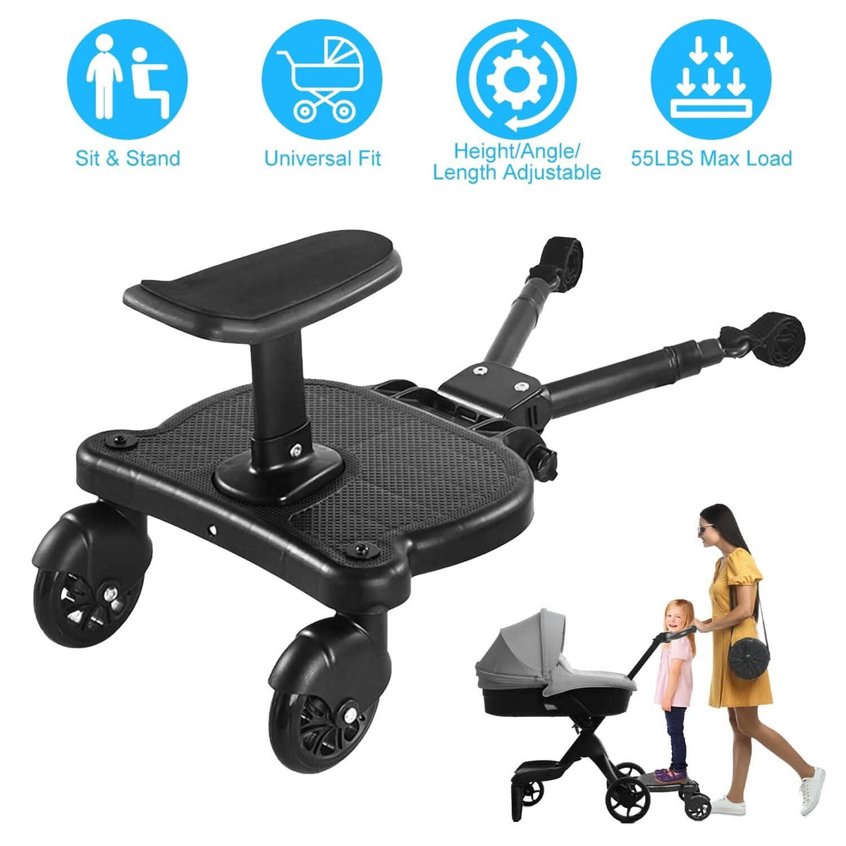 2-in-1 Universal Stroller Board 7