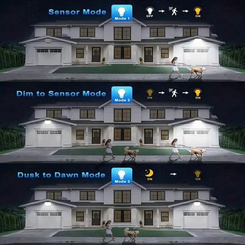 2-Pack: 228 LED Outdoor Split Solar Wall Lights 6