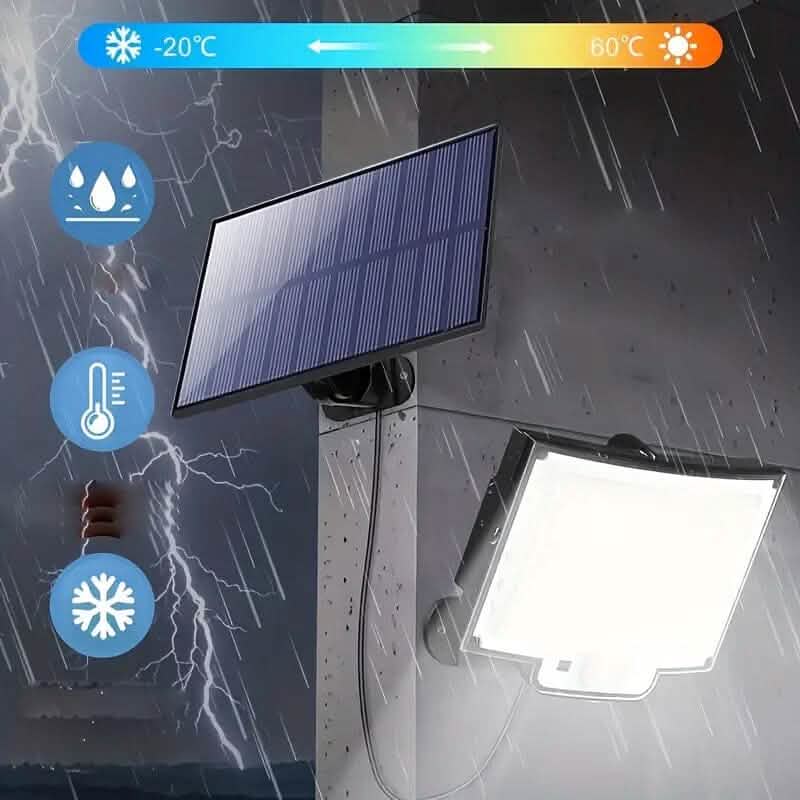 2-Pack: 228 LED Outdoor Split Solar Wall Lights 3
