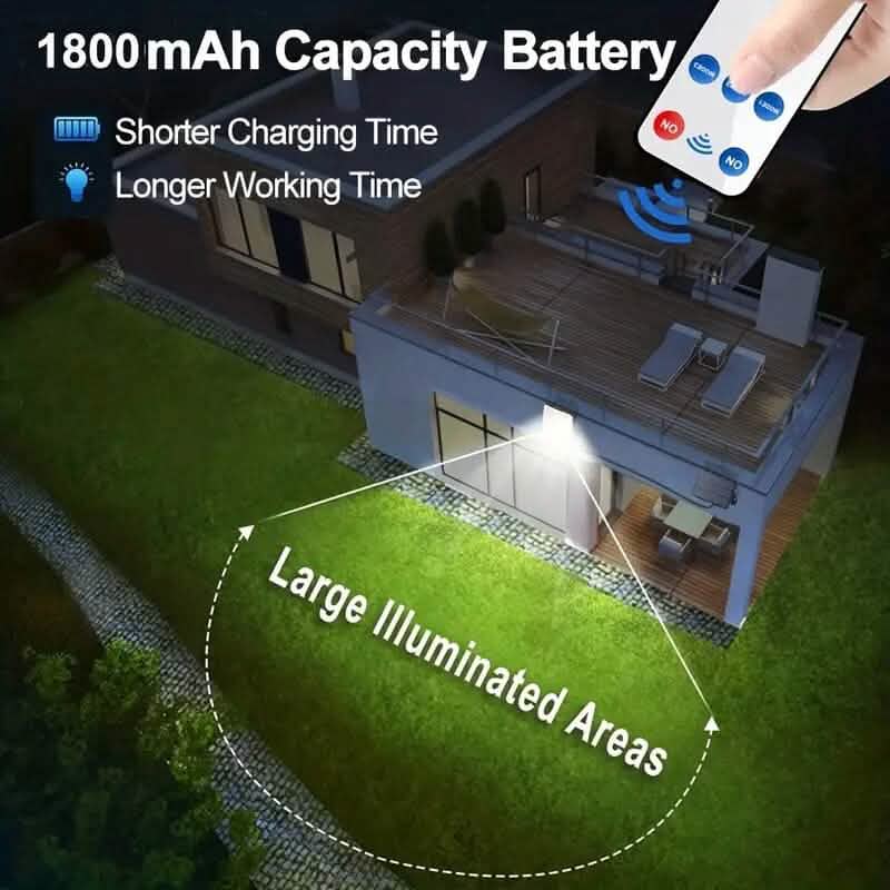 2-Pack: 228 LED Outdoor Split Solar Wall Lights 9