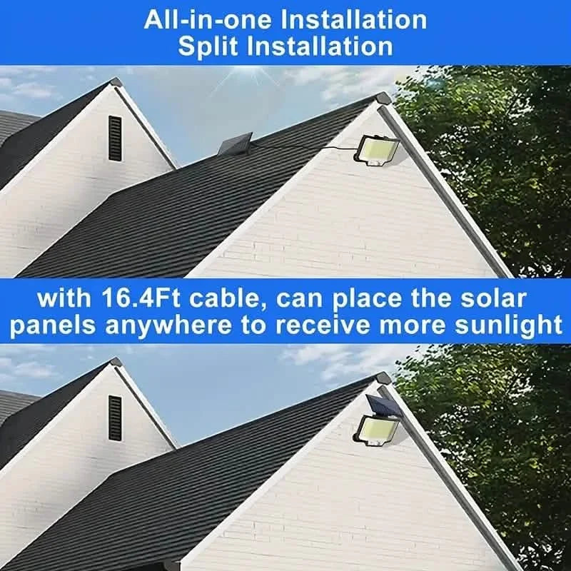 2-Pack: 200-LED/3Modes Upgraded Split Solar Motion Sensor Light Outdoor with Remote 4