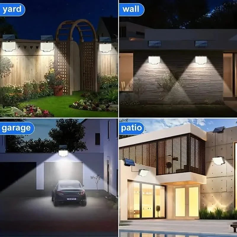 2-Pack: 200-LED/3Modes Upgraded Split Solar Motion Sensor Light Outdoor with Remote 10