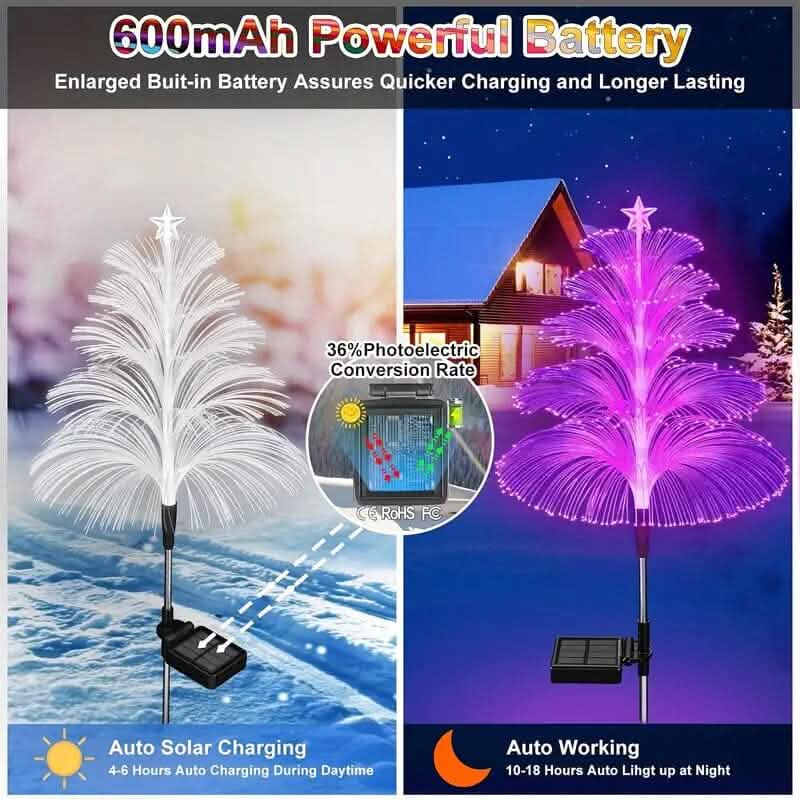 2-Pack: 7 Color-Changing LED Solar Jellyfish Lights 6