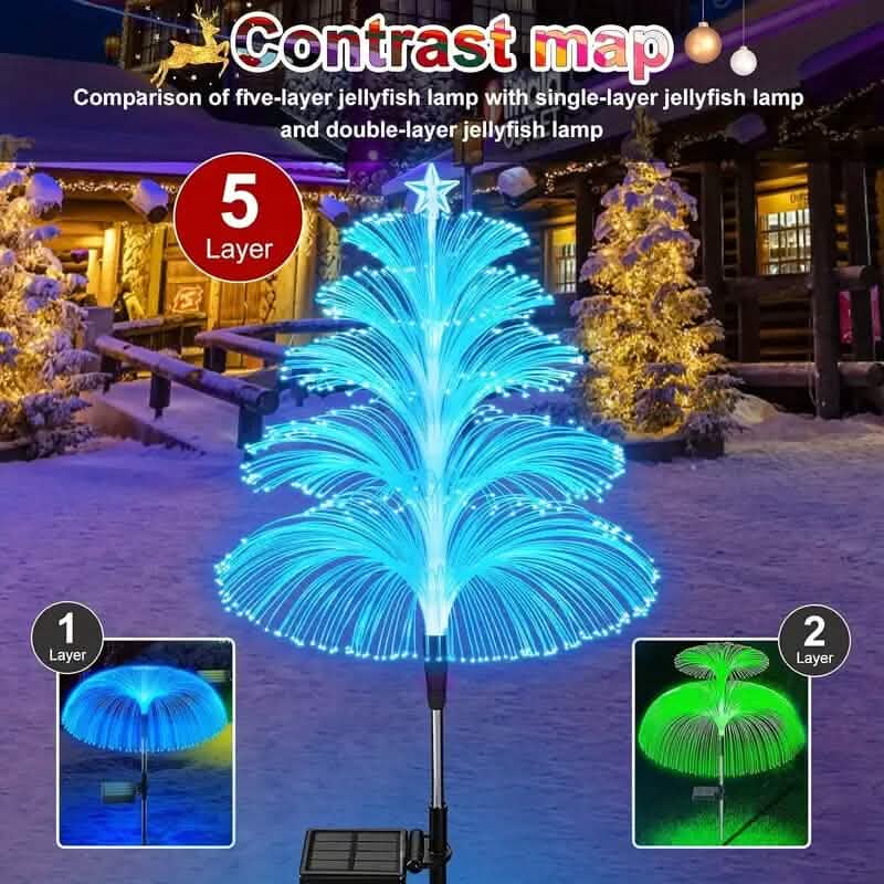 2-Pack: 7 Color-Changing LED Solar Jellyfish Lights 5