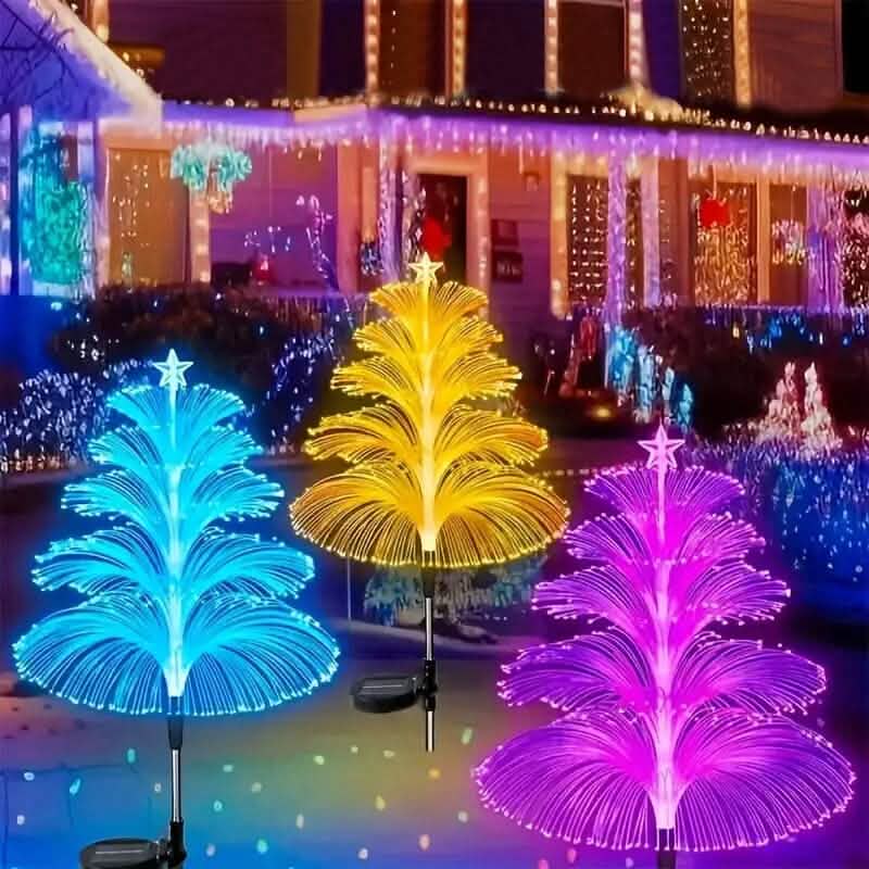 2-Pack: 7 Color-Changing LED Solar Jellyfish Lights 1