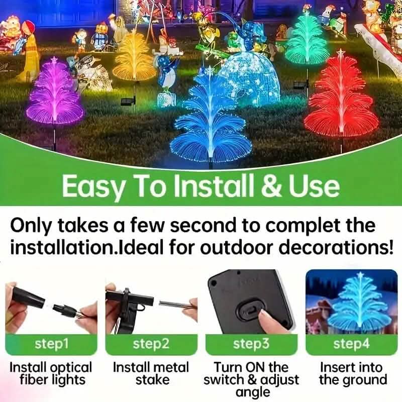 2-Pack: 7 Color-Changing LED Solar Jellyfish Lights 8