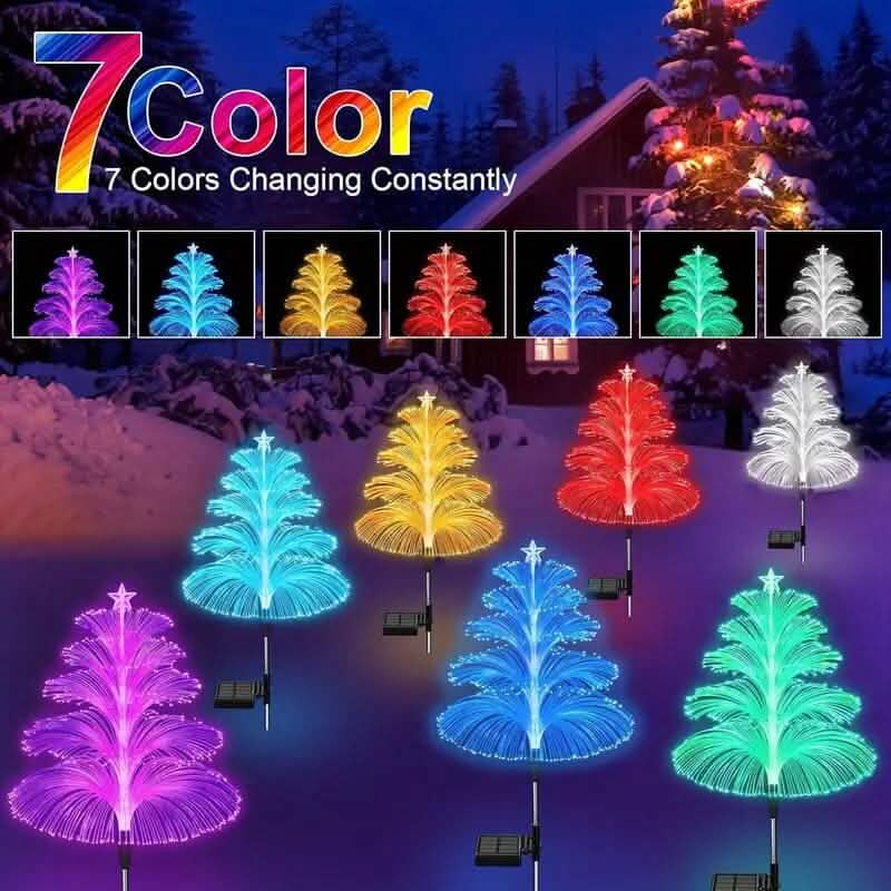 2-Pack: 7 Color-Changing LED Solar Jellyfish Lights 4