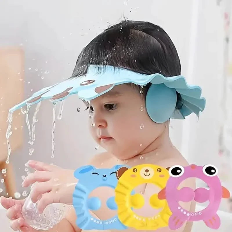 2-Pack: Baby Shower Cap Shield Adjustable 1
