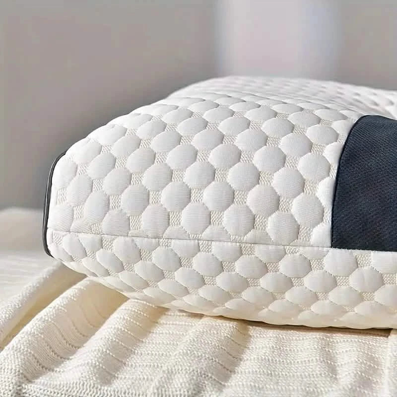 Knitted Antibacterial Cotton Massage Neck Pillow with Removable Cover 4