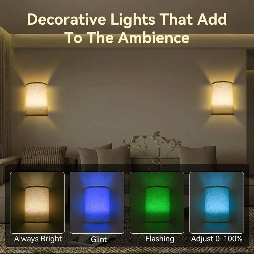 2-Pack: Magnetic Wireless Wall Sconce Lighting 7