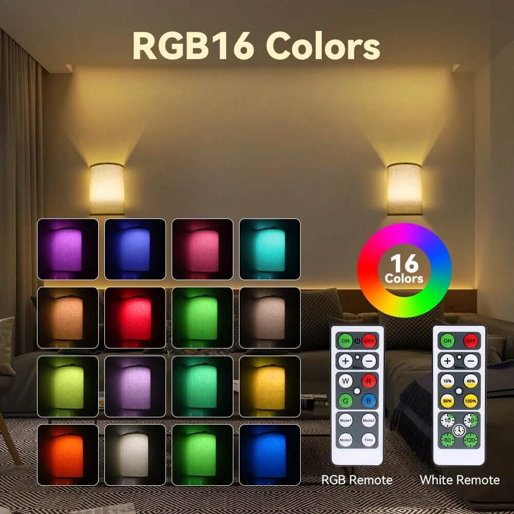 2-Pack: Magnetic Wireless Wall Sconce Lighting 5